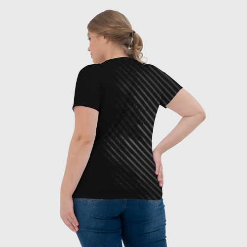 Женская футболка 3D с принтом MERCEDES, вид сзади #2