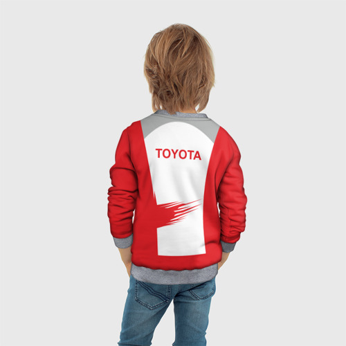 Детский свитшот 3D с принтом Toyota Driver, вид сзади #2
