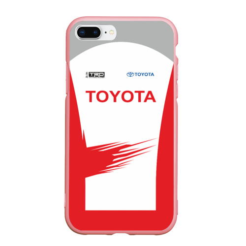 Чехол для iPhone 7Plus/8 Plus матовый с принтом Toyota Driver, вид спереди #2