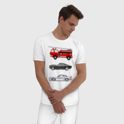 Мужская пижама хлопок Автомобили - фото 2
