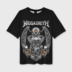 Женская футболка oversize 3D Megadeth