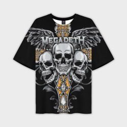 Мужская футболка oversize 3D Megadeth