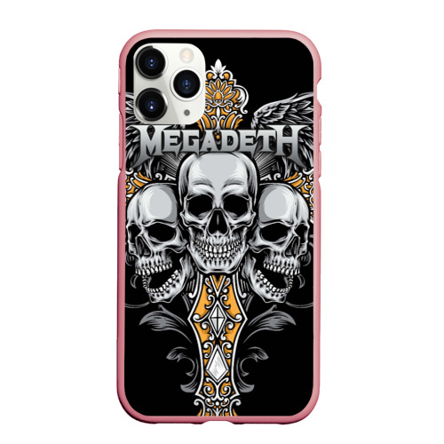 Чехол для iPhone 11 Pro Max матовый Megadeth, цвет баблгам