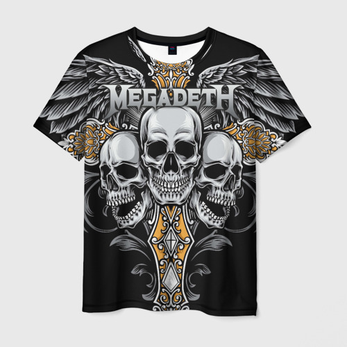 Мужская футболка с принтом Megadeth, вид спереди №1