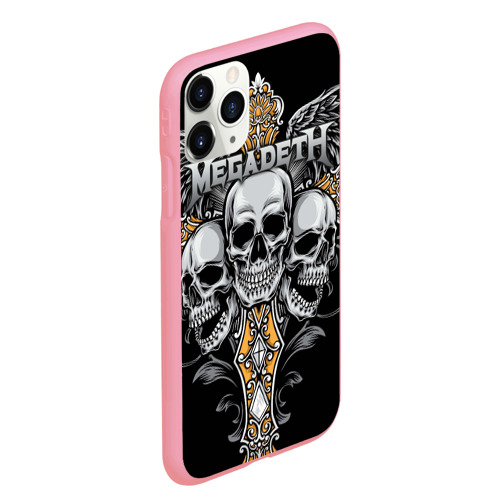 Чехол для iPhone 11 Pro Max матовый Megadeth, цвет баблгам - фото 3