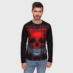 Мужской лонгслив 3D Megadeth - фото 2