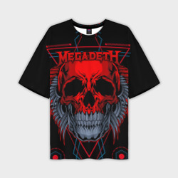 Мужская футболка oversize 3D Megadeth