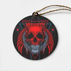 Деревянная игрушка круг Megadeth