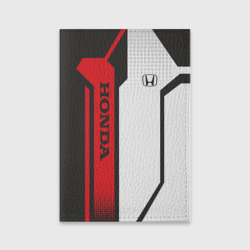 Обложка для паспорта матовая кожа Honda Driver team