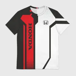 Мужская футболка 3D Honda Driver team