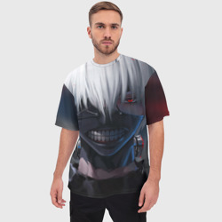 Мужская футболка oversize 3D Tokyo ghoul Токийский гуль - фото 2