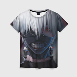 Женская футболка 3D Tokyo ghoul Токийский гуль