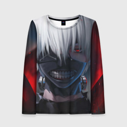 Женский лонгслив 3D Tokyo ghoul Токийский гуль
