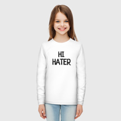 Детский лонгслив хлопок Hi hater Bye hater - фото 2