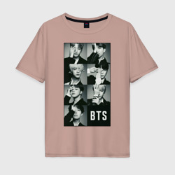 Мужская футболка хлопок Oversize BTS