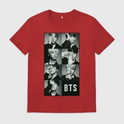 Мужская футболка хлопок BTS