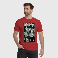 Мужская футболка хлопок BTS - фото 2