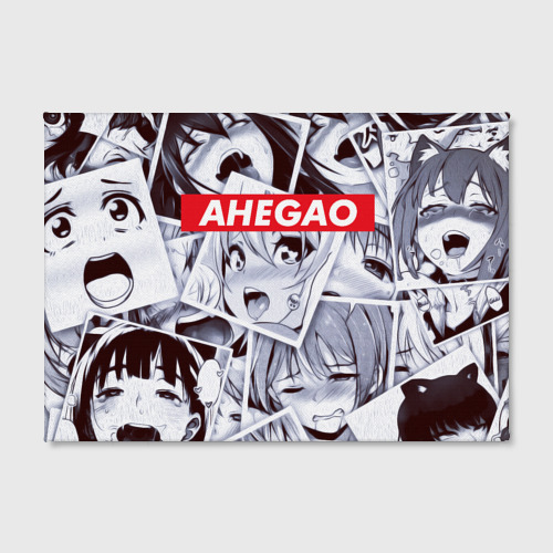 Холст прямоугольный Ahegao photos, цвет 3D печать - фото 2