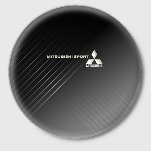 Значок Mitsubishi карбон