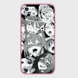 Чехол для iPhone 5/5S матовый Ахегао лица