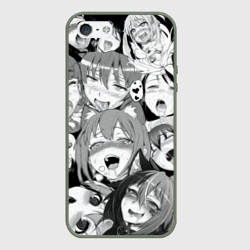 Чехол для iPhone 5/5S матовый Ахегао лица