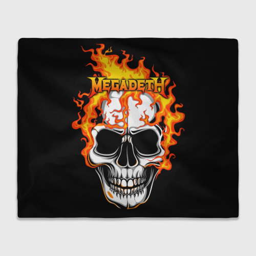 Плед 3D Megadeth, цвет 3D (велсофт)