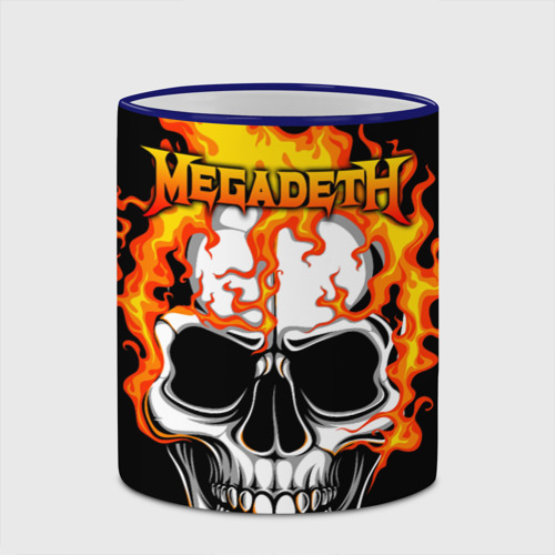 Кружка с полной запечаткой Megadeth, цвет Кант синий - фото 4