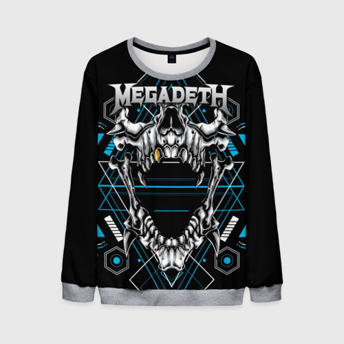 Мужской свитшот 3D Megadeth, цвет меланж