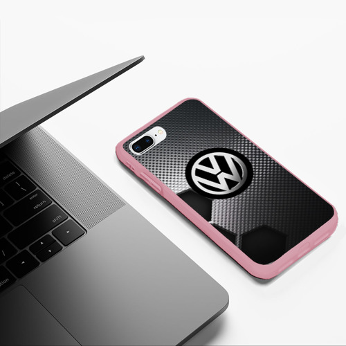 Чехол для iPhone 7Plus/8 Plus матовый Volkswagen, цвет баблгам - фото 5
