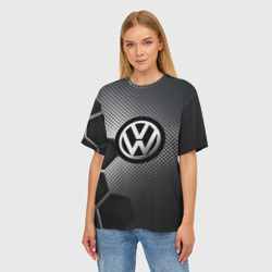 Женская футболка oversize 3D Volkswagen - фото 2