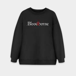 Женский свитшот oversize без начеса хлопок Bloodborne