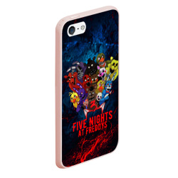 Чехол для iPhone 5/5S матовый Five Nights At Freddys - фото 2