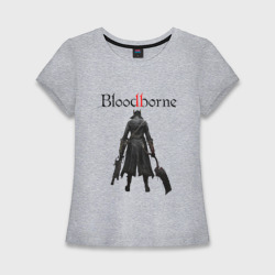 Женская футболка хлопок Slim Bloodborne