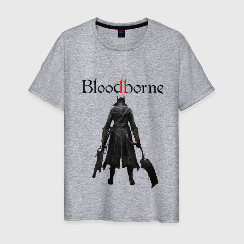 Мужская футболка хлопок Bloodborne, цвет меланж