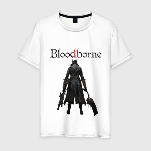 Мужская футболка из хлопка с принтом Bloodborne, вид спереди №1