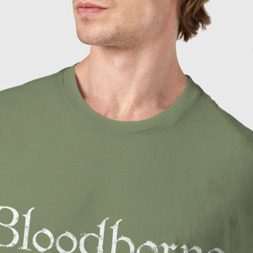 Мужская футболка хлопок с принтом Bloodborne, фото #4