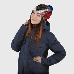 Шапка 3D c помпоном Берсерк: черная маска - фото 2