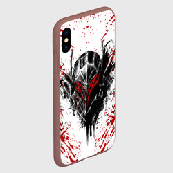 Чехол для iPhone XS Max матовый Берсерк: черная маска - фото 2