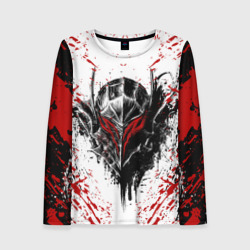 Женский лонгслив 3D Берсерк: черная маска