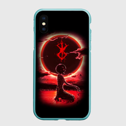 Чехол для iPhone XS Max матовый Берсерк проклятие, клеймо