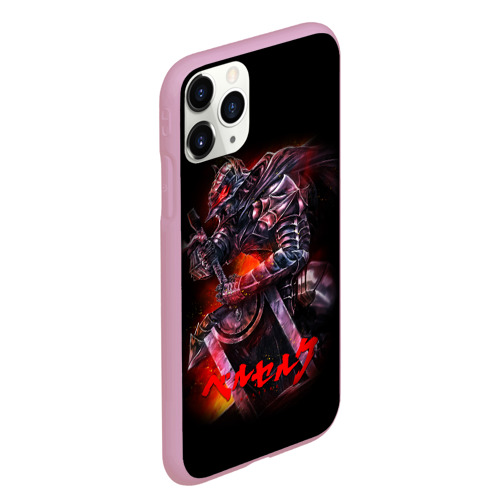 Чехол для iPhone 11 Pro Max матовый Berserk knight, цвет розовый - фото 3