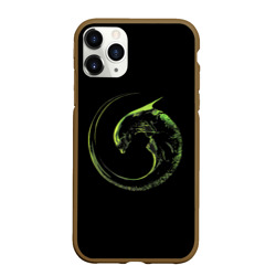 Чехол для iPhone 11 Pro Max матовый Чужой Aliens