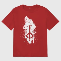 Женская футболка хлопок Oversize Bloodborne