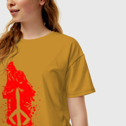 Женская футболка хлопок Oversize Bloodborne - фото 2
