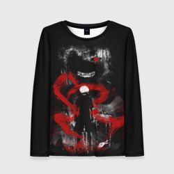 Женский лонгслив 3D Tokyo ghoul Токийский гуль