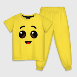 Детская пижама хлопок Лицо банана из Fortnite