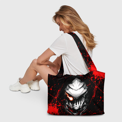 Пляжная сумка 3D Убийца Гоблинов красно-черная - фото 6