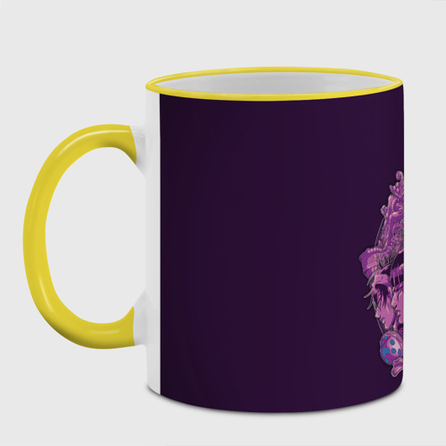 Кружка с полной запечаткой Джоджо фиолетовые герои, цвет Кант желтый - фото 2