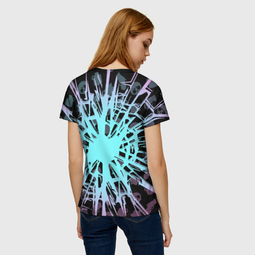 Женская футболка 3D с принтом Brawl Stars Sprout, вид сзади #2
