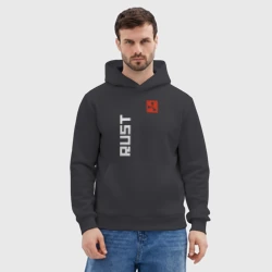 Мужская толстовка без начеса хлопок Rust - фото 2